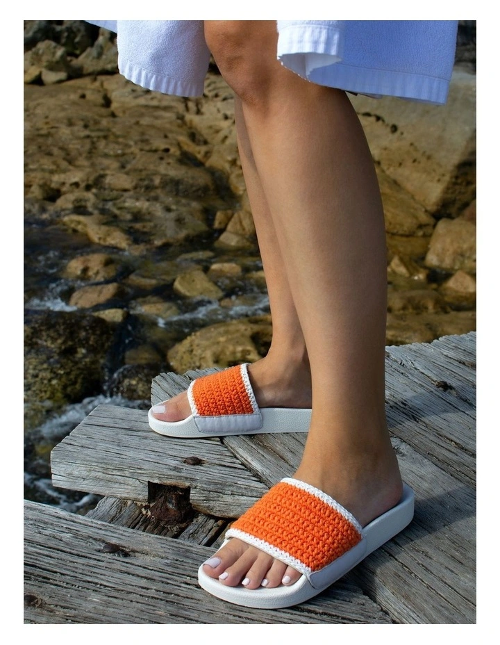 Esme Pool Slides in Orange image 2