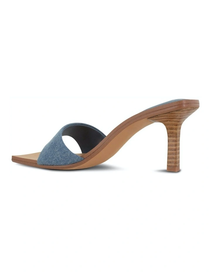 Margot II Heeled Mules in Blue image 4