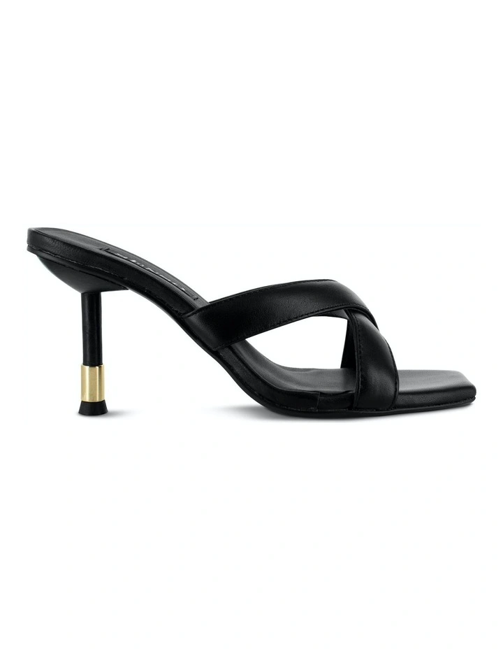 Quipe I Heeled Mules in Black image 1