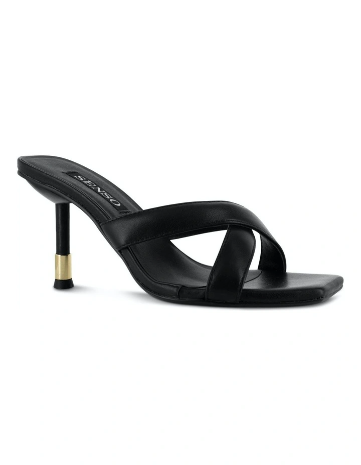 Quipe I Heeled Mules in Black image 3