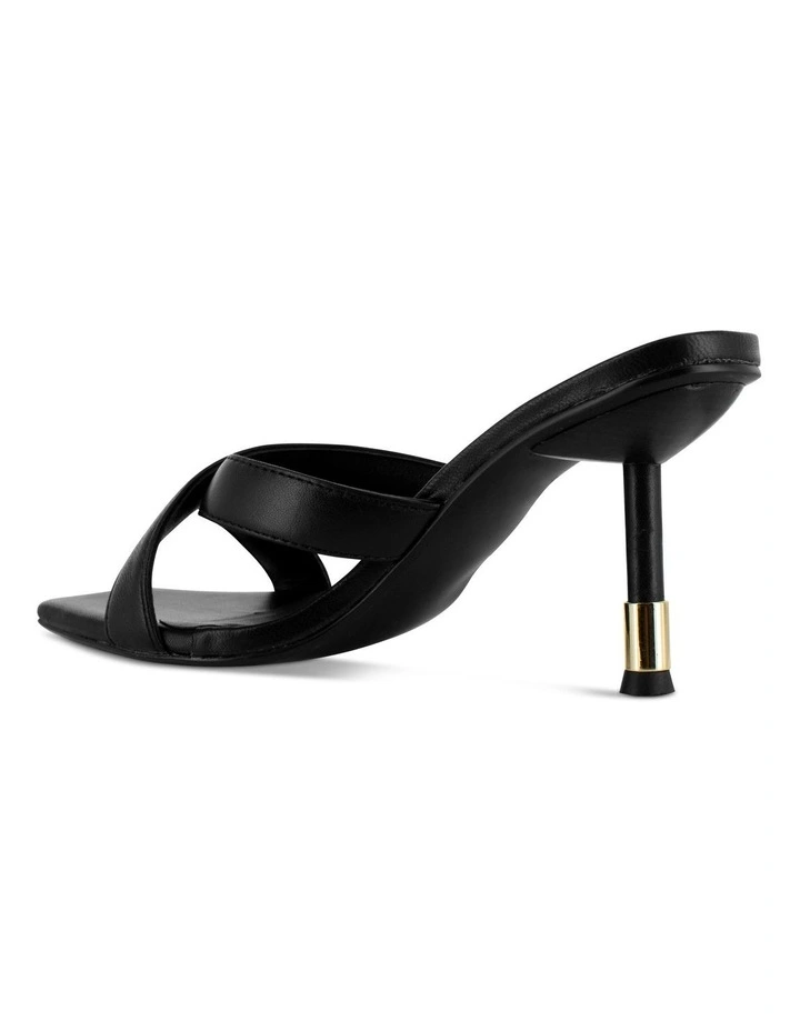 Quipe I Heeled Mules in Black image 4