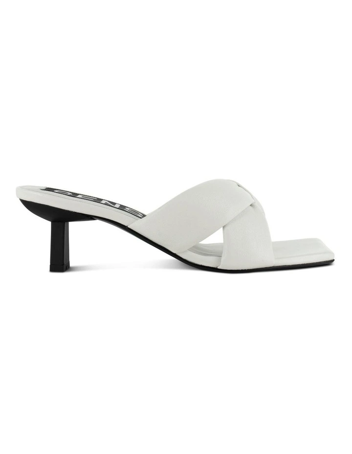 Wonda Heeled Mules in White image 1