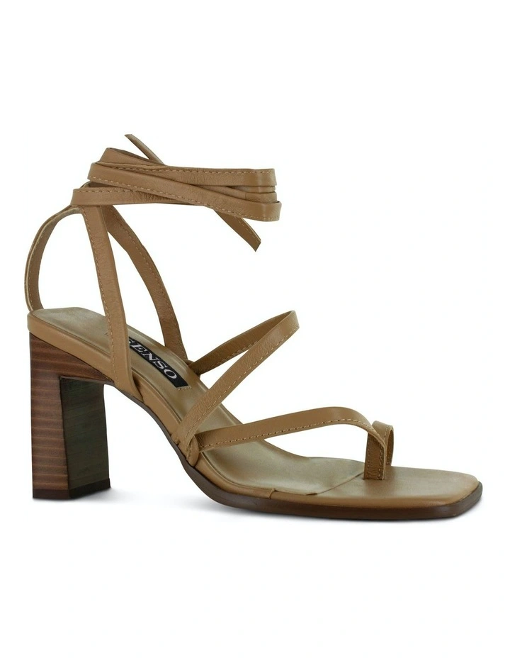 Pica Heeled Sandals in Camel image 2