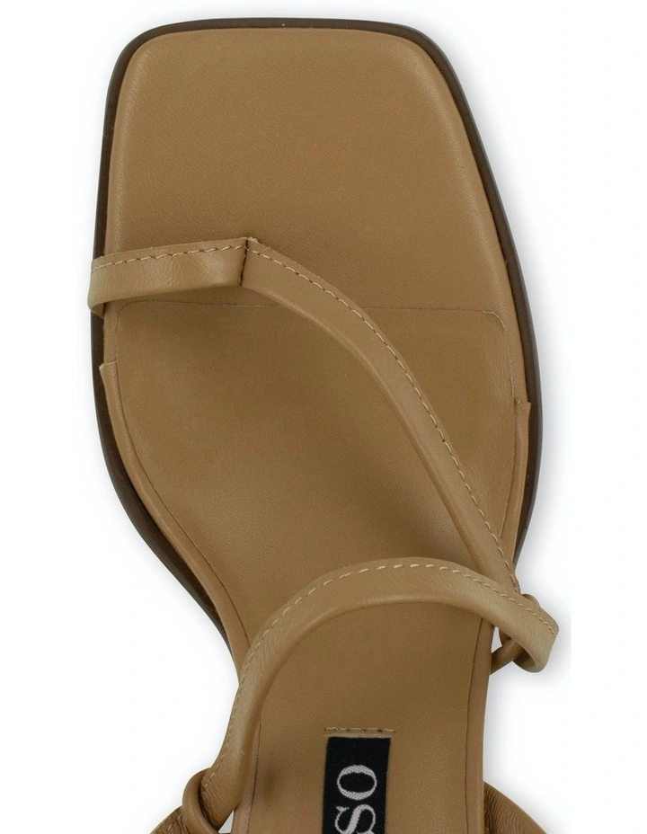 Pica Heeled Sandals in Camel image 4