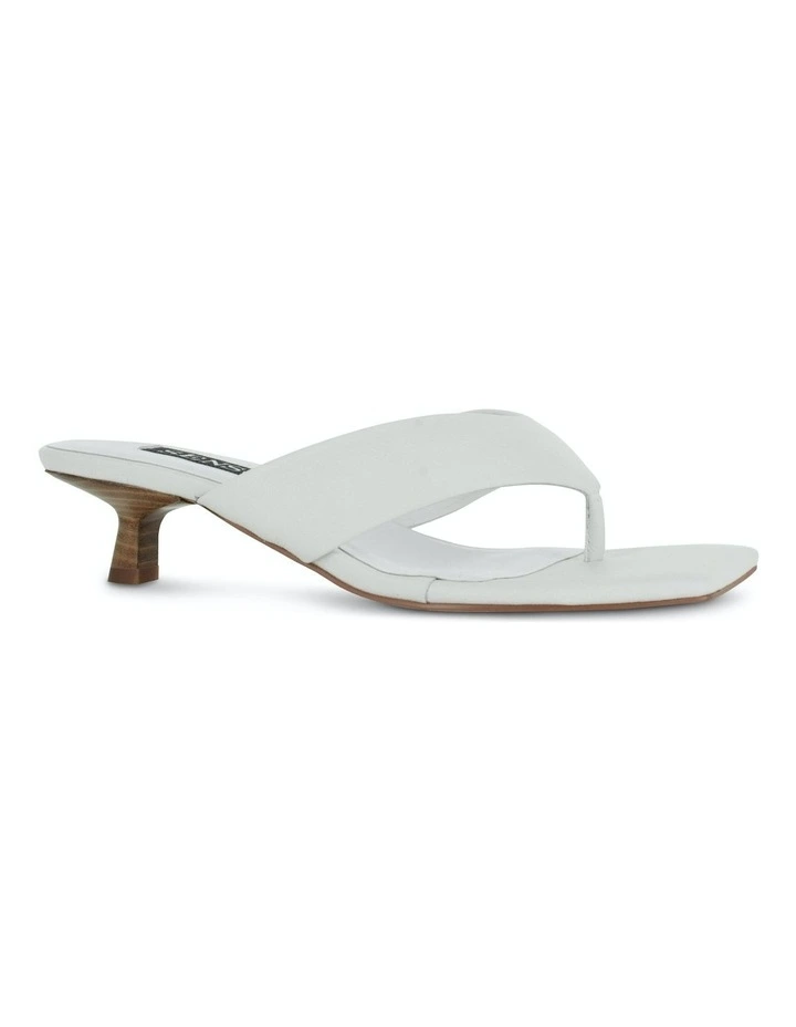 Tash I Heeled Mules in White image 3