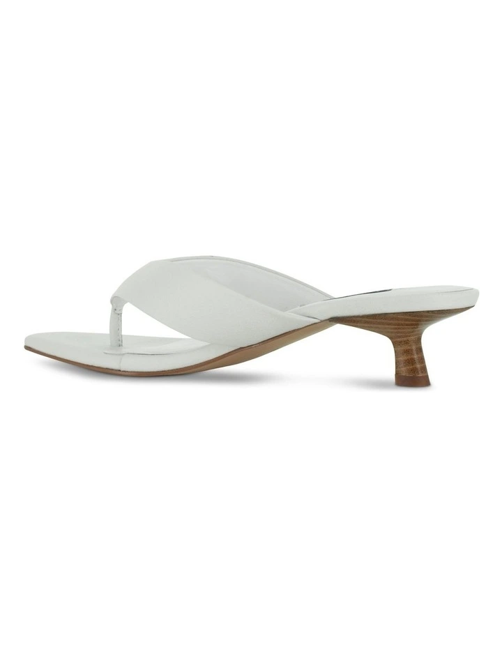 Tash I Heeled Mules in White image 4