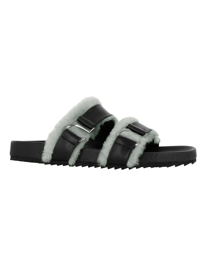 Dalley Flat Sandals in Black image 2