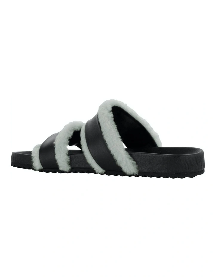 Dalley Flat Sandals in Black image 3