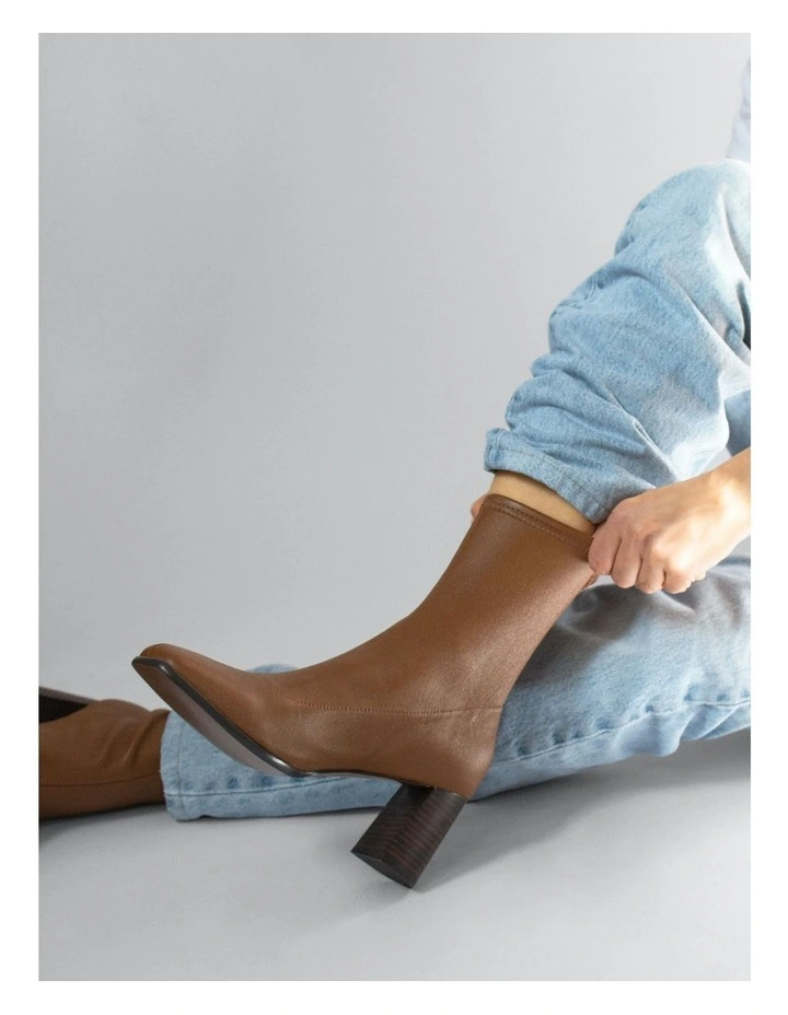 Elsie II Ankle Boots in Brown image 5