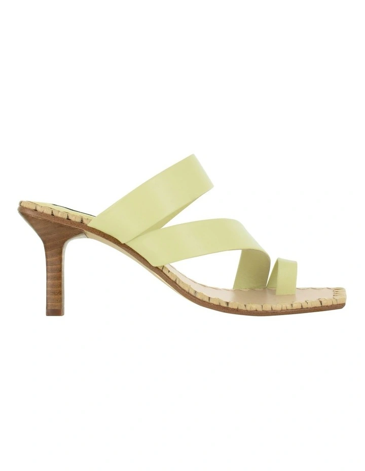 Mandi Heeled Mules in Yellow image 1