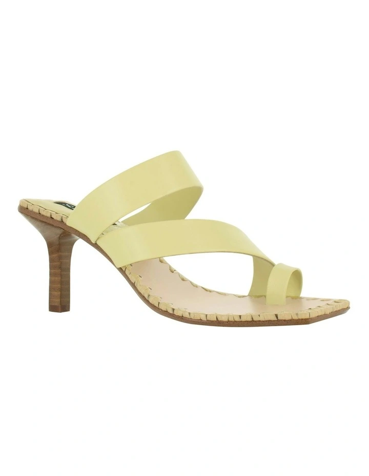 Mandi Heeled Mules in Yellow image 2