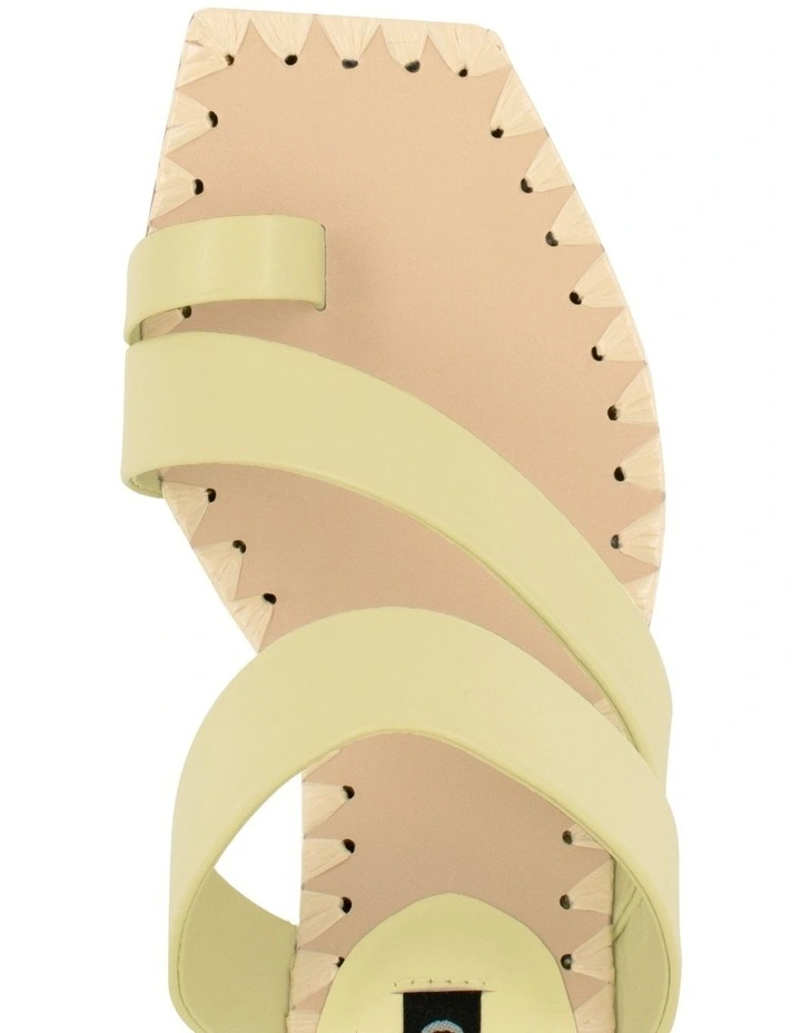 Mandi Heeled Mules in Yellow image 4