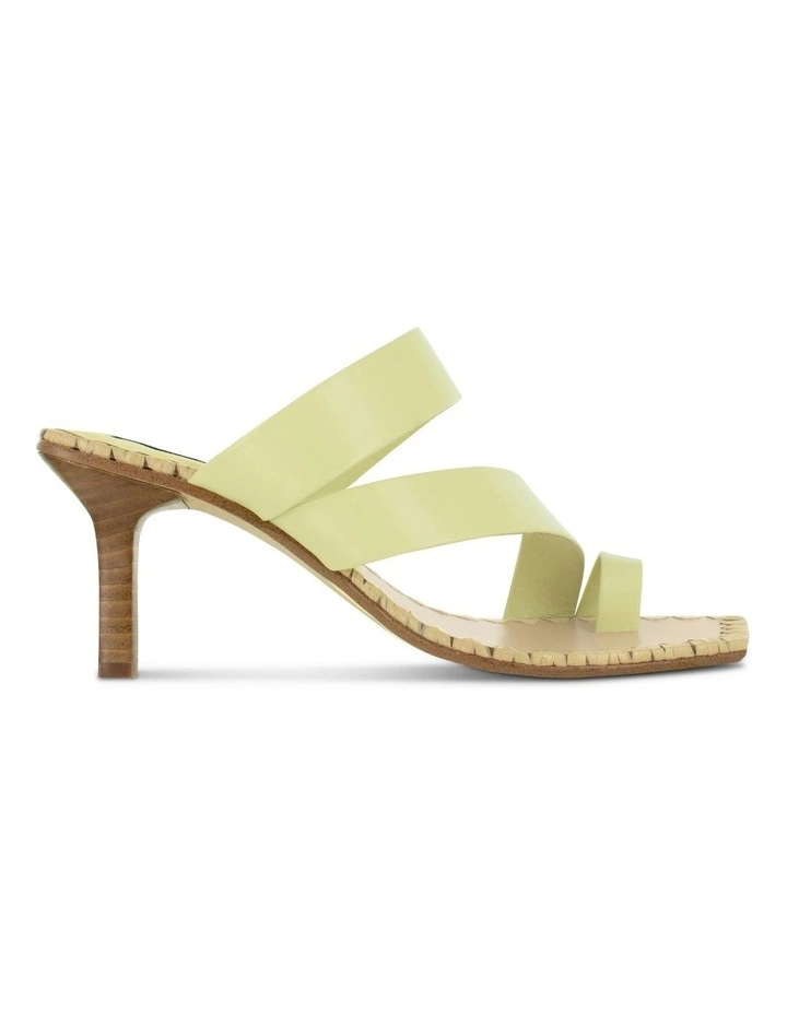 Mandi Heeled Mules in Yellow image 7
