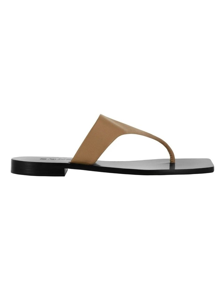 Giulia II Flat Sandals in Camel image 1
