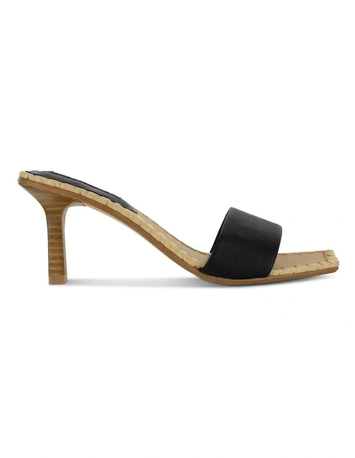 Mollie I Heeled Mules in Black image 1