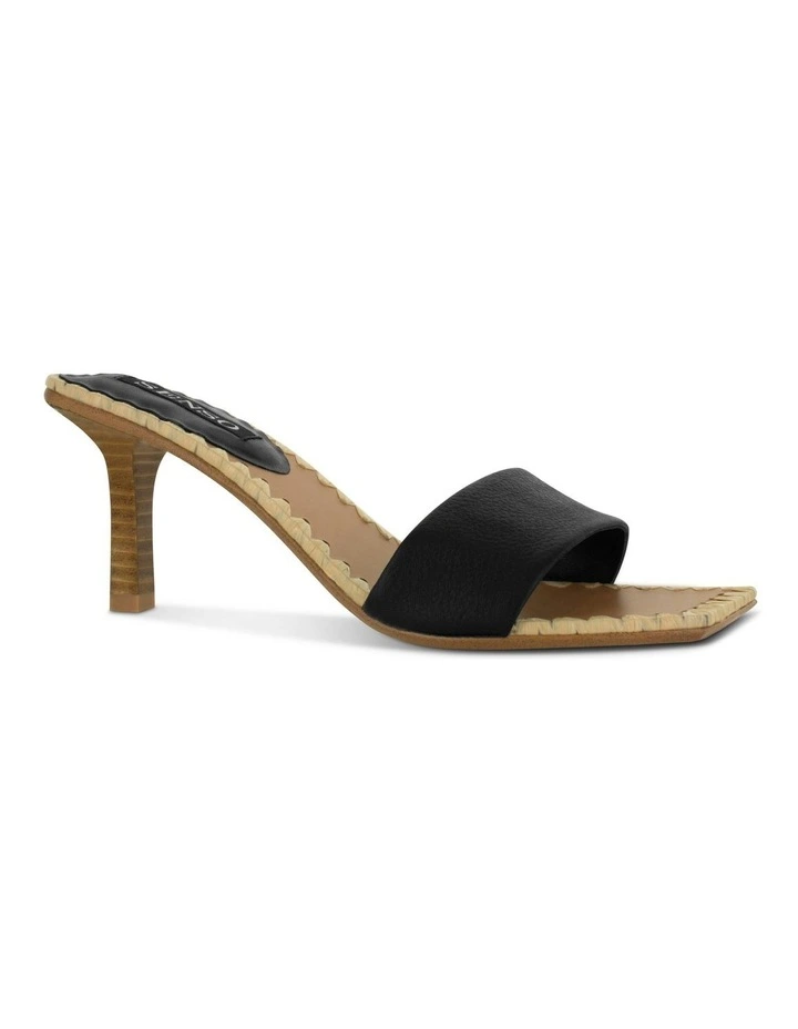 Mollie I Heeled Mules in Black image 2