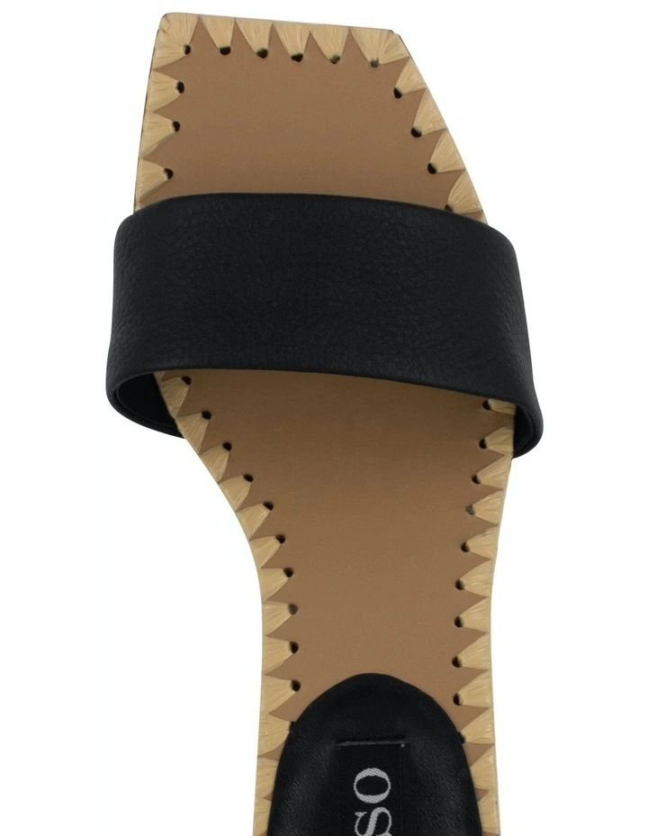 Mollie I Heeled Mules in Black image 4