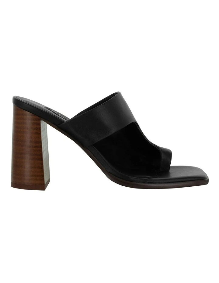 Vivienne Heeled Mules in Black image 1