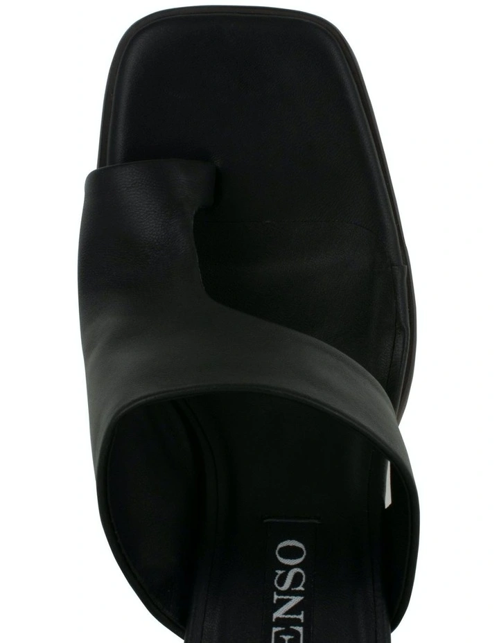 Vivienne Heeled Mules in Black image 4