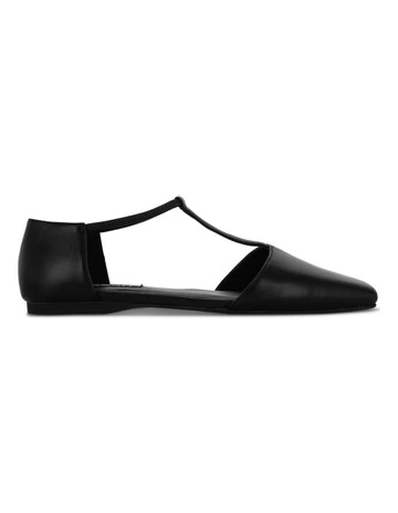 Gabby T-Bar Sandals in Ebony