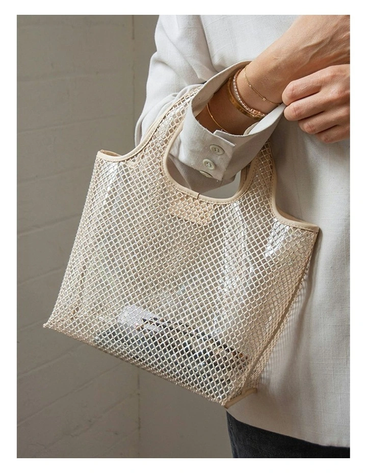 Estella Mini Tote Bag in Nude image 5