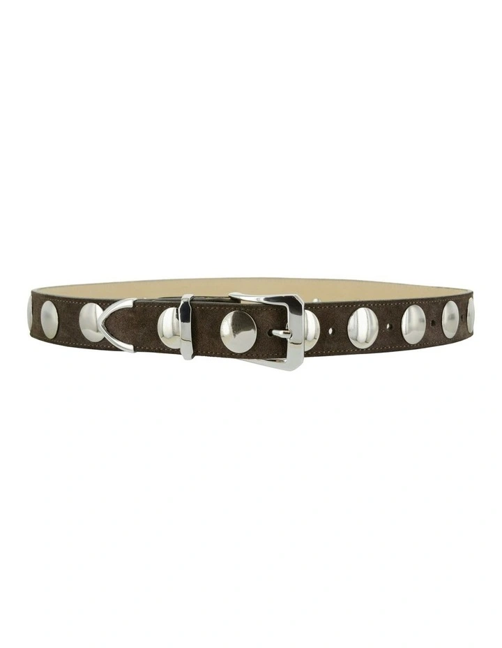 Bobbi Leather Belt in Brown image 1