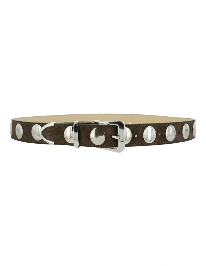 Bobbi Leather Belt in Brown image 4