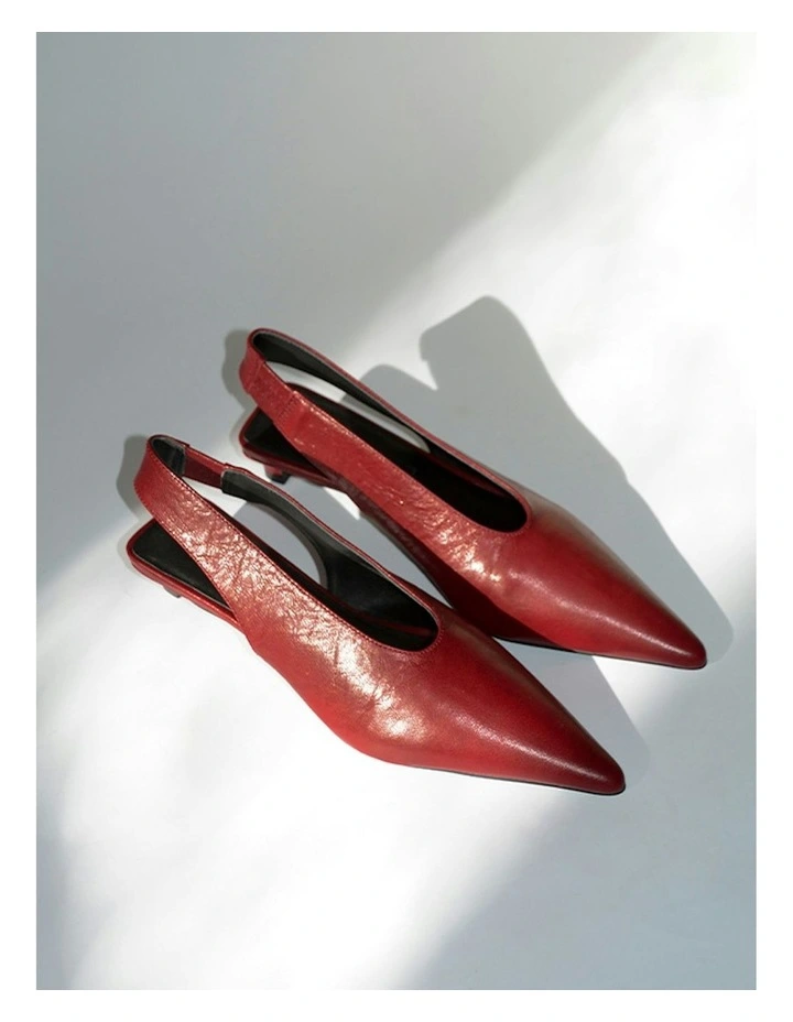 Hayden I Heeled Mule in Red image 5