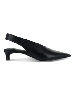 Hayden I Heeled Mules in Black