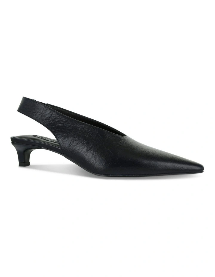 Hayden I Heeled Mules in Black image 2