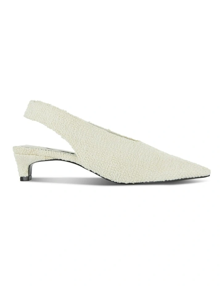 Hayden II Heeled Mule in Ivory image 1