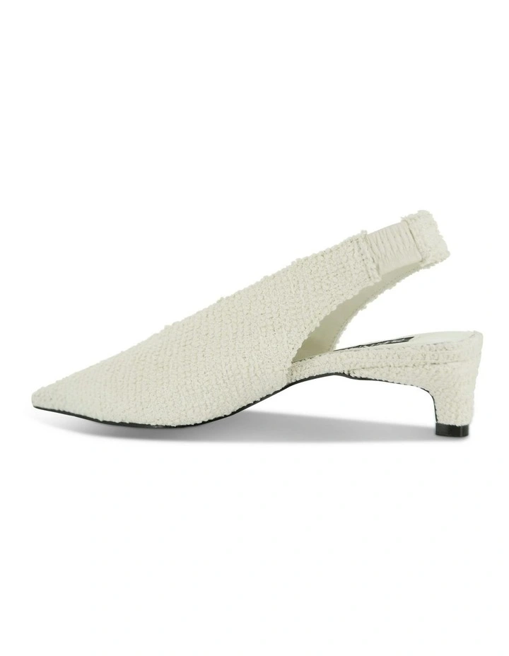 Hayden II Heeled Mule in Ivory image 3