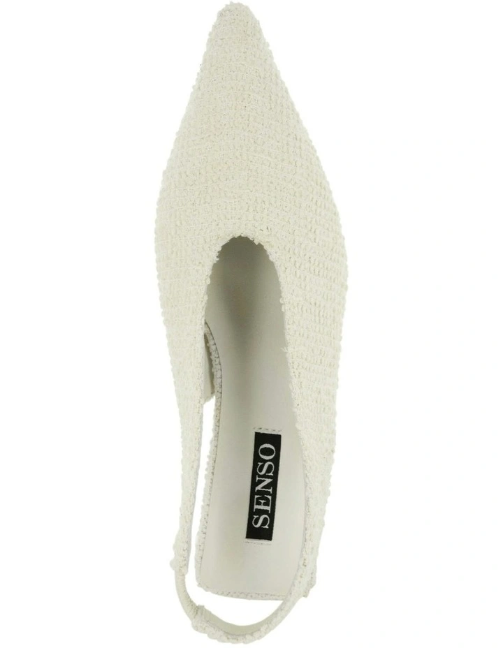 Hayden II Heeled Mule in Ivory image 4