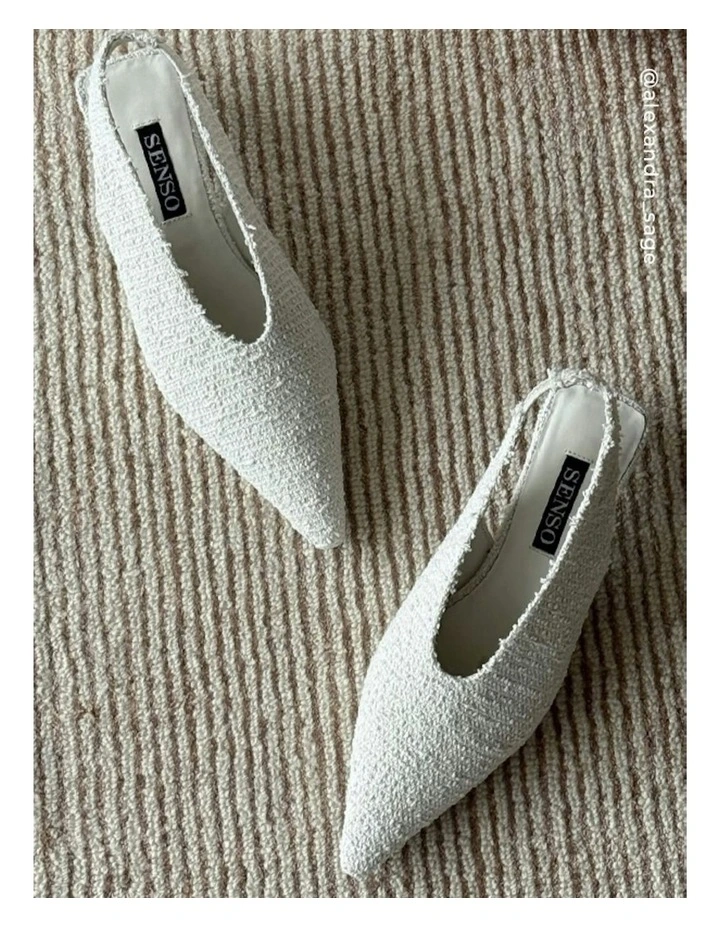 Hayden II Heeled Mule in Ivory image 6