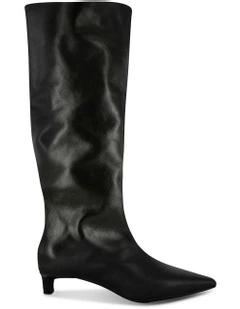 Helsa I Leather Tube Boot in Black
