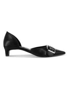 Hilda I Kitten Heel Shoe in Black