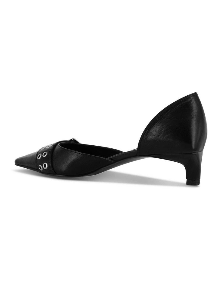 Hilda I Kitten Heel Shoe in Black image 3