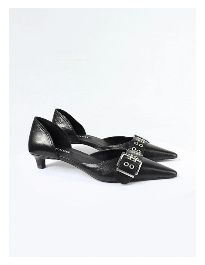 Hilda I Kitten Heel Shoe in Black image 5