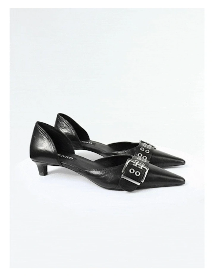 Hilda I Kitten Heel Shoe in Black image 6