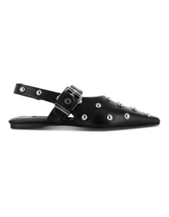Kingston I Flat Shoe in Black