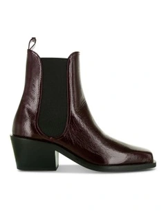 Kristen V Ankle Boot in Red