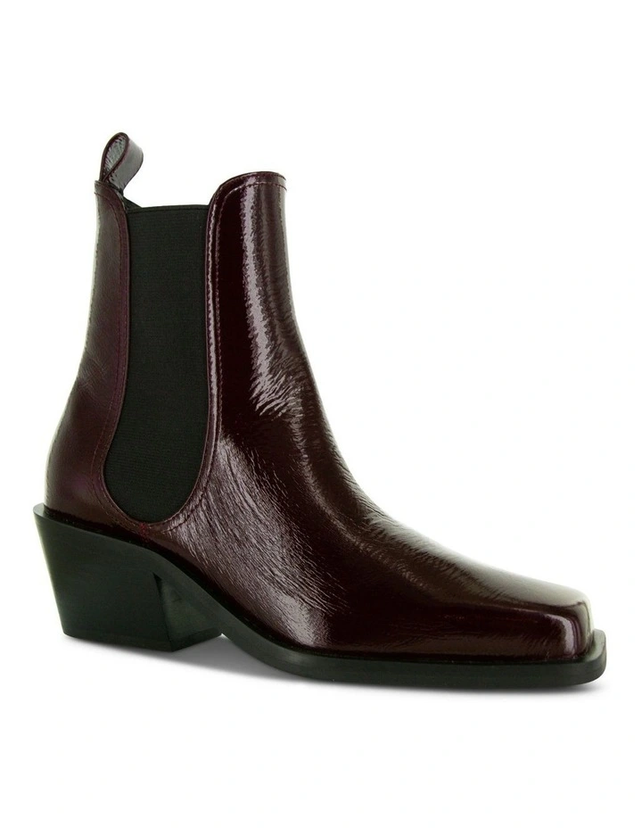 Kristen V Ankle Boot in Red image 2