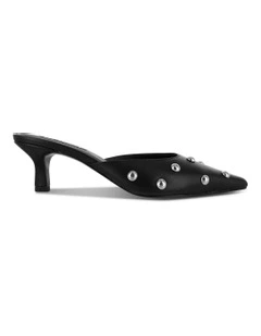 Mika Heel Shoe in Black