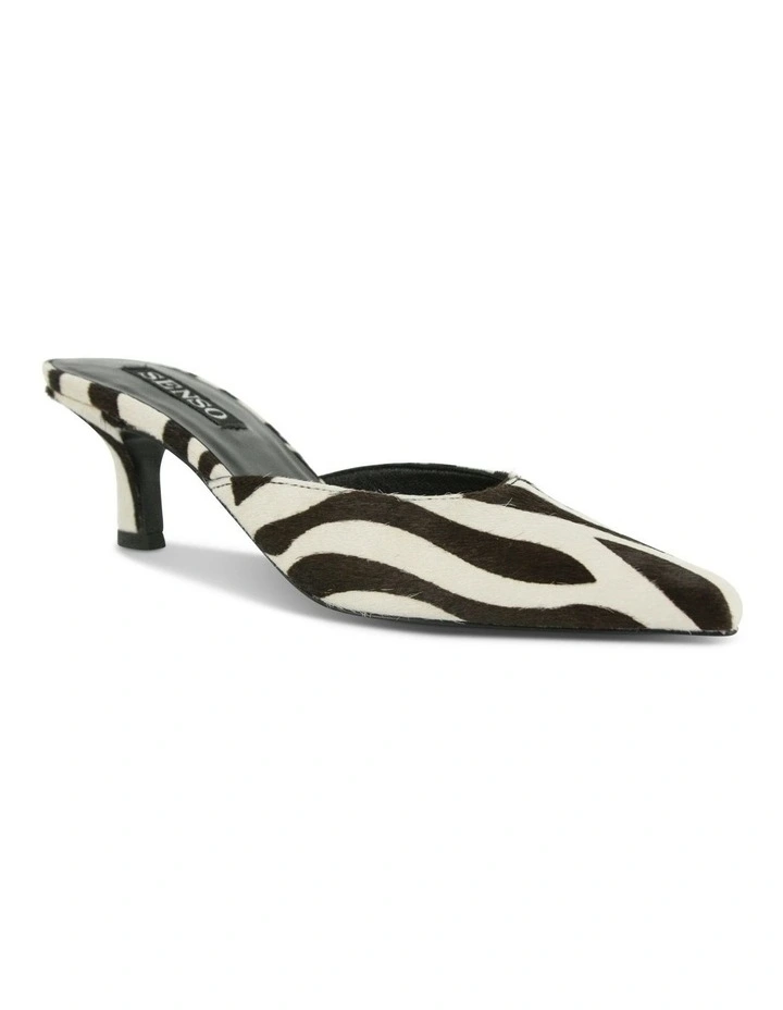 Milly I Heeled Mule in Brown Multi image 2