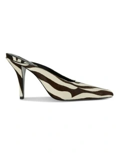 Oaklynn II Heel Mule in Black/White