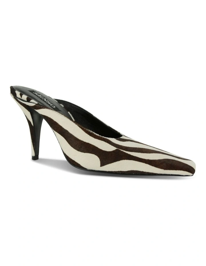 Oaklynn II Heel Mule in Black/White image 2