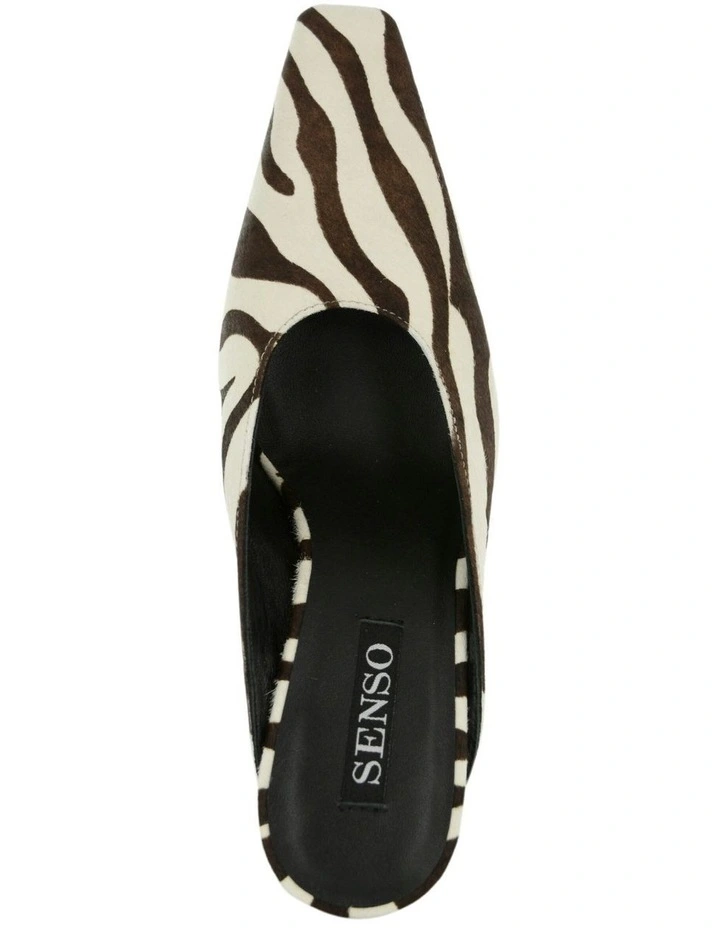 Oaklynn II Heel Mule in Black/White image 4