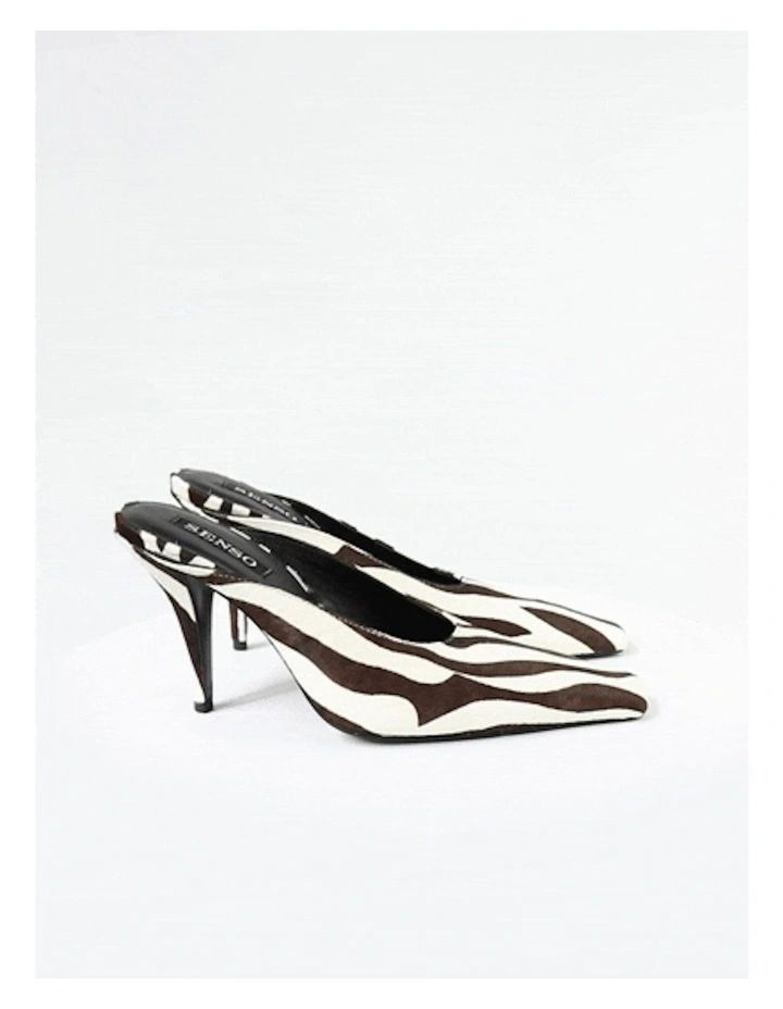 Oaklynn II Heel Mule in Black/White image 5