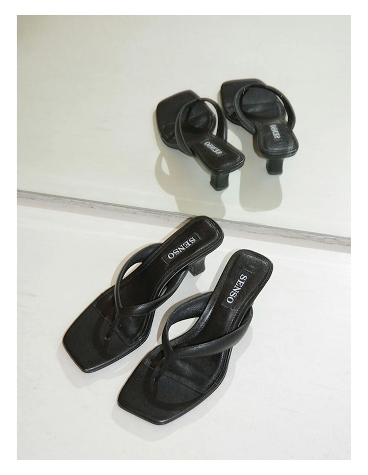 Poesie I Heel Mule in Black image 3