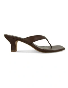 Poesie I Heeled Mule in Chocolate